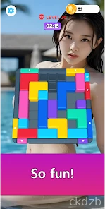 Sexy block jam title game Screenshot 2