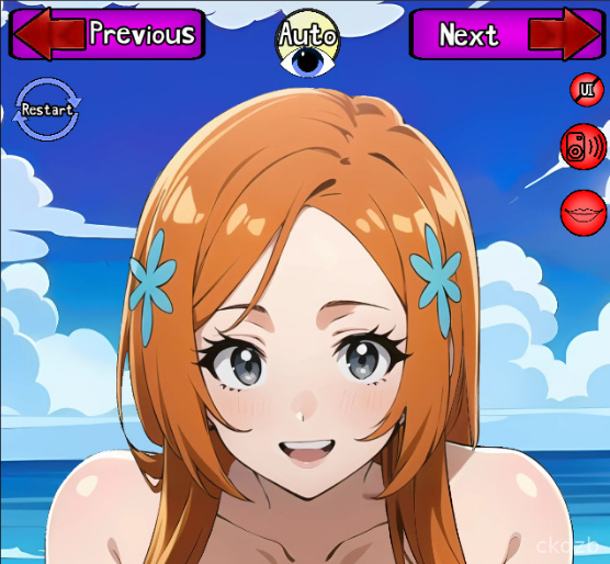 Orihime's love at the beach Screenshot 2