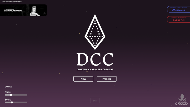 DCC – Drykana Character Creator Screenshot 1
