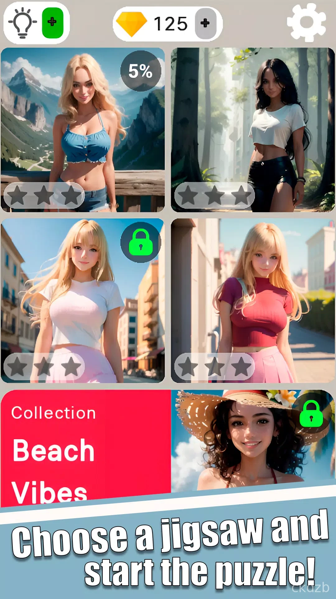 Jigsaw Girl - Jigsort Girls HD Screenshot 1
